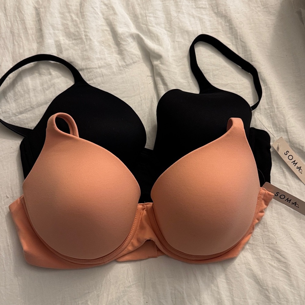 Soma Black and Peach Embraceable Prefect Coverage Duo